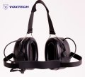 MOTOROLA - MIKROFON/SŁUCHAWKA 2-pin VOXTECH CHE2004-M1 PTT;do CP040,CP140,P145,XTNi...  zestaw zagłowny w ochronnikach słuchu 2