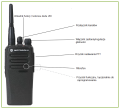 MOTOROLA DP1400 PROFESSIONAL - radiotelefon cyfrowo-analogowy VHF 3