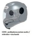 ZESTAW motocyklowy COHS; podhełmowe słuchawki + mikrofon 2