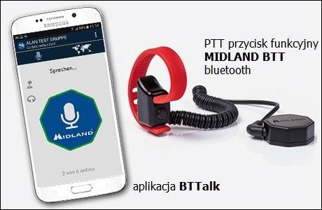 MIDLAND BTT przycisk bluetooth do APP BTTalk 