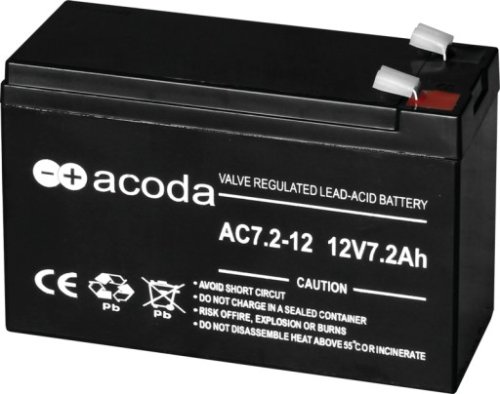Akumulator 12V  7,2Ah ACODA MB AC; bezobsługowy AGM 