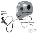 ZESTAW motocyklowy BHS-300; okablowanie + przycisk PTT 2